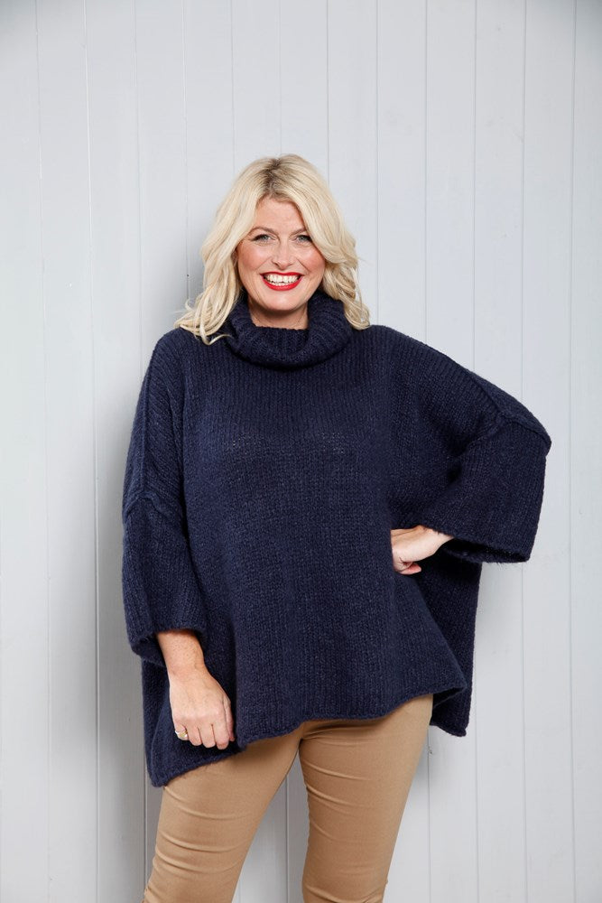 Navy Winona Wool Jumper