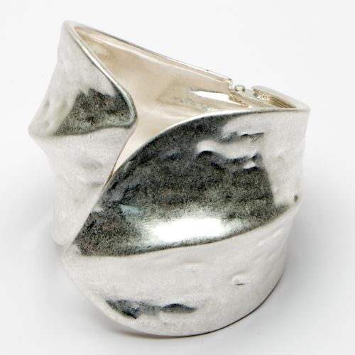 Blake Matte Bangle Silver