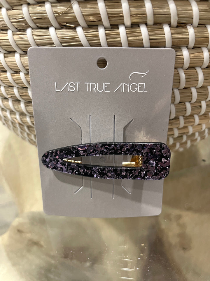 Lilac Foil Resin Hair Clip