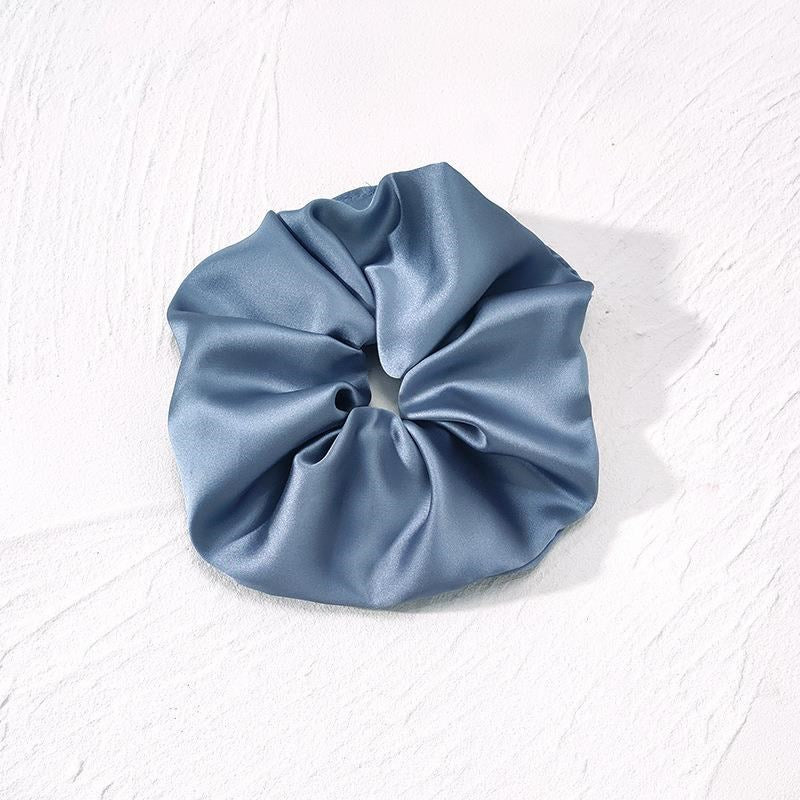 Hydrangea Blue Silky Scrunchie