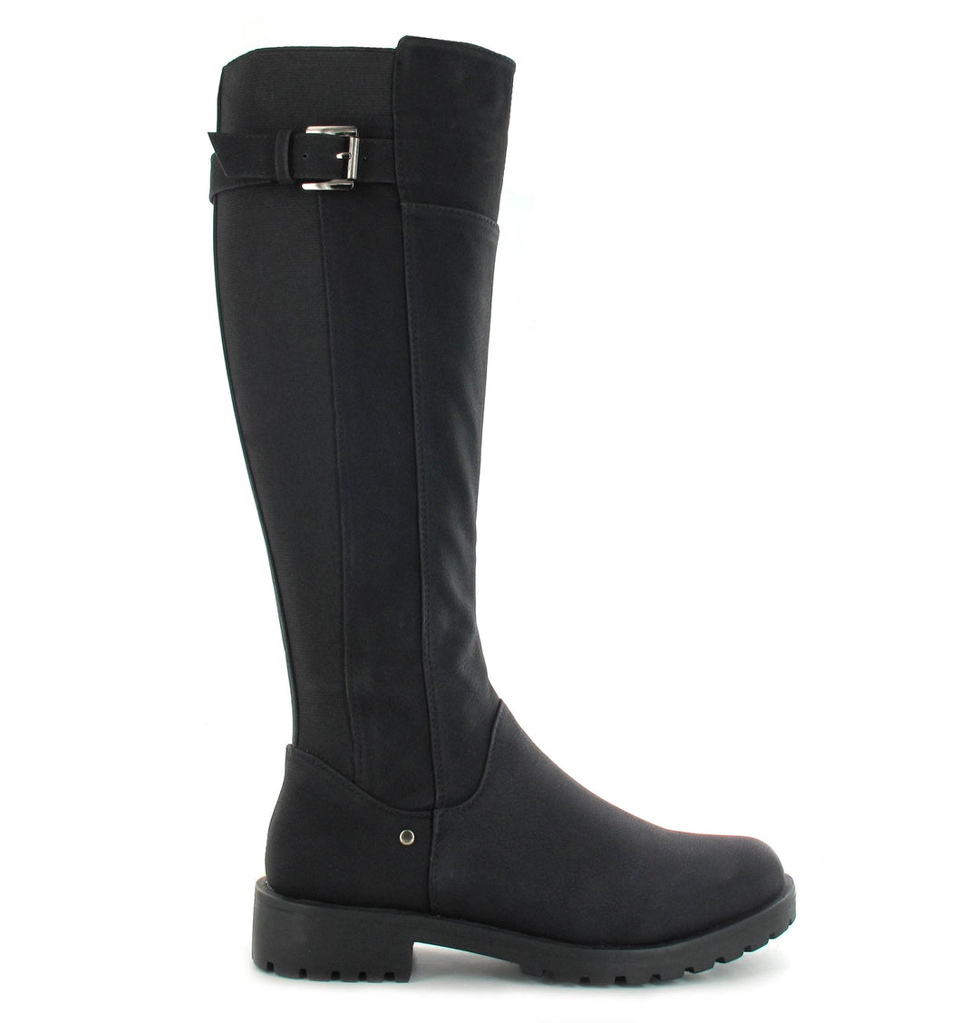 Black Hayley Tall Riding Boots - Goose Island