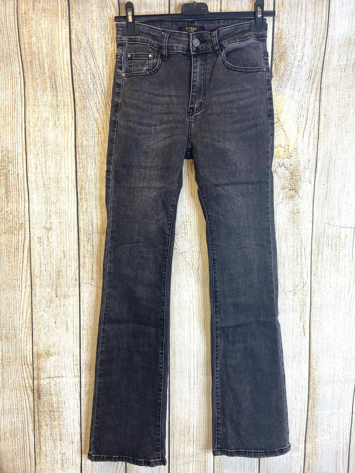 Charcoal Flared Jeans - Goose Island