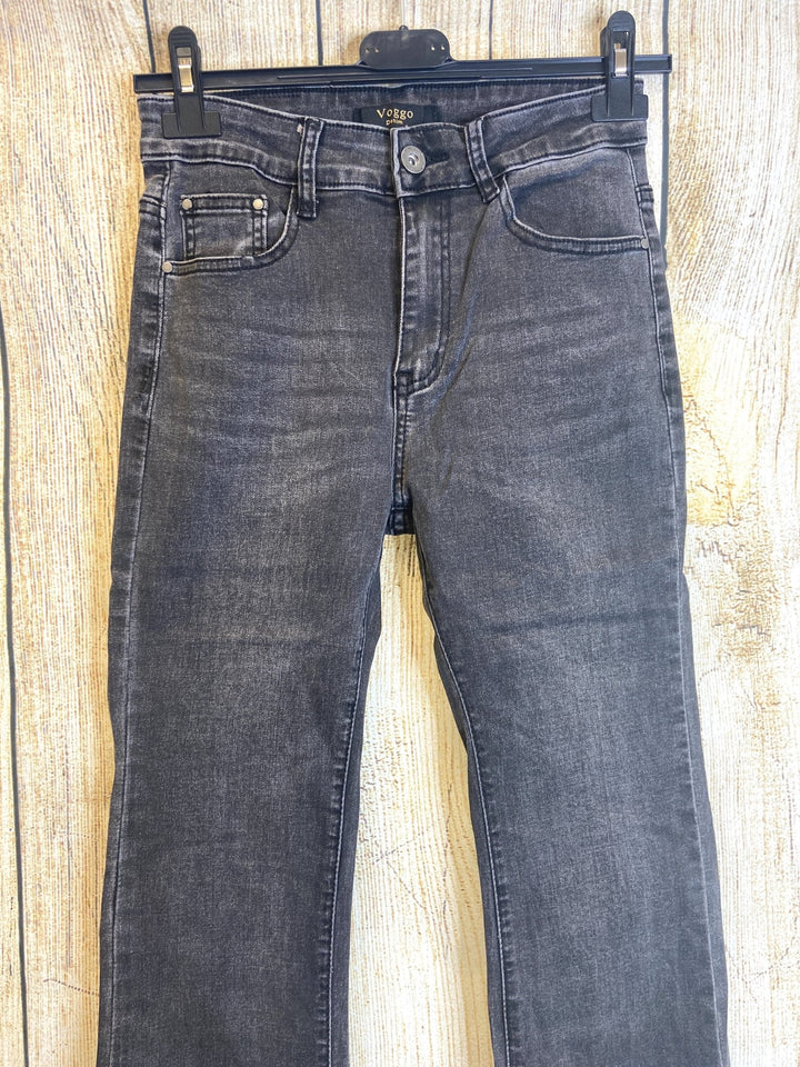 Charcoal Flared Jeans - Goose Island