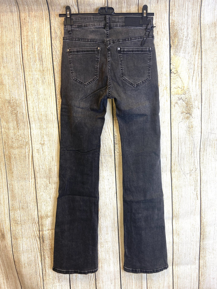 Charcoal Flared Jeans - Goose Island
