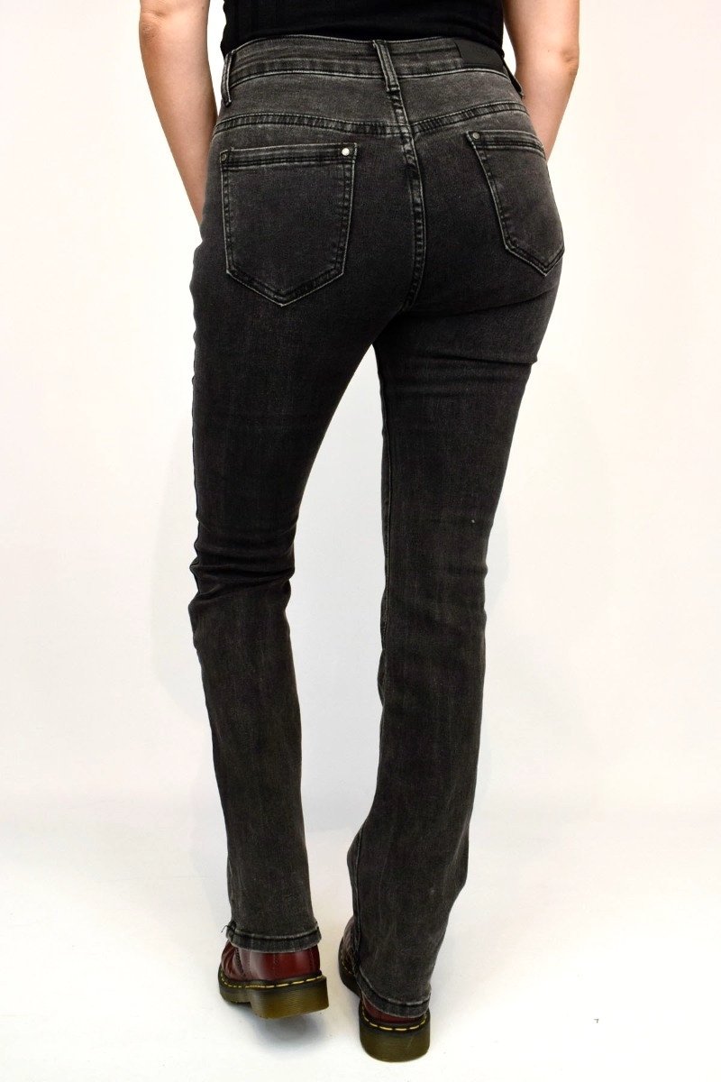 Charcoal Flared Jeans - Goose Island