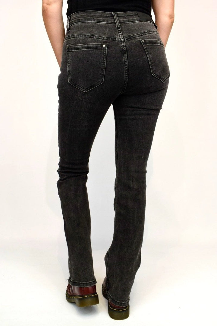 Charcoal Flared Jeans - Goose Island