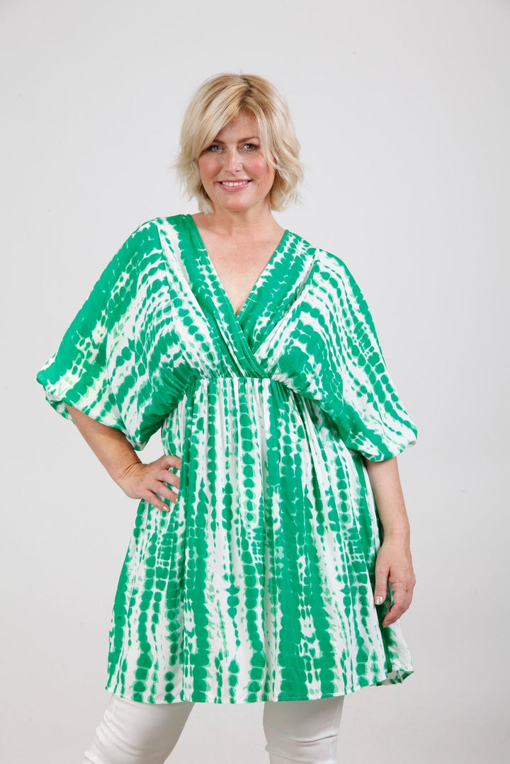 Curve Emerald Arty Print Tunic - Goose Island