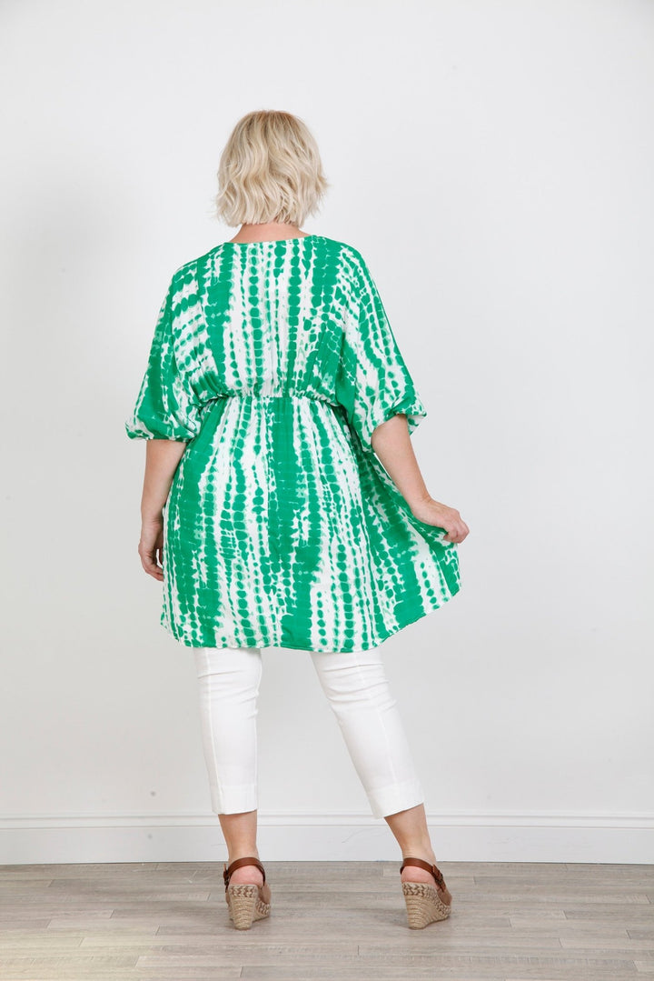 Curve Emerald Arty Print Tunic - Goose Island