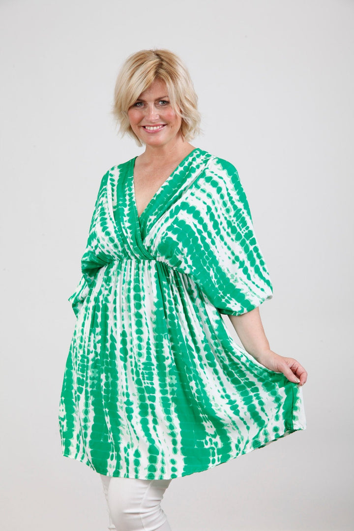 Curve Emerald Arty Print Tunic - Goose Island