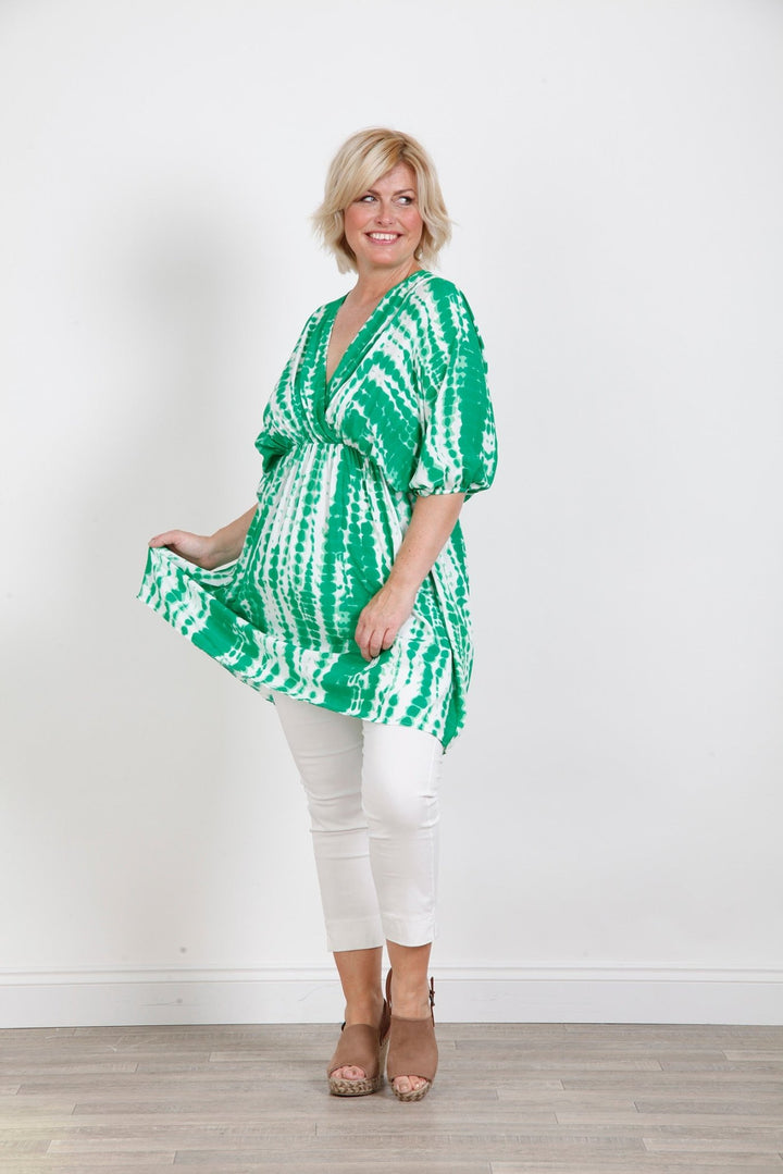 Curve Emerald Arty Print Tunic - Goose Island