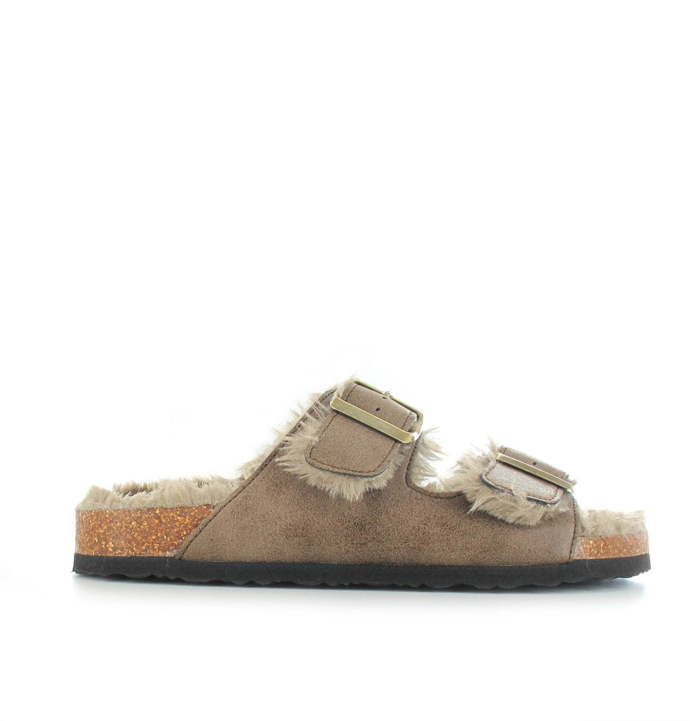 Kathy Slider Slippers Brown - Goose Island