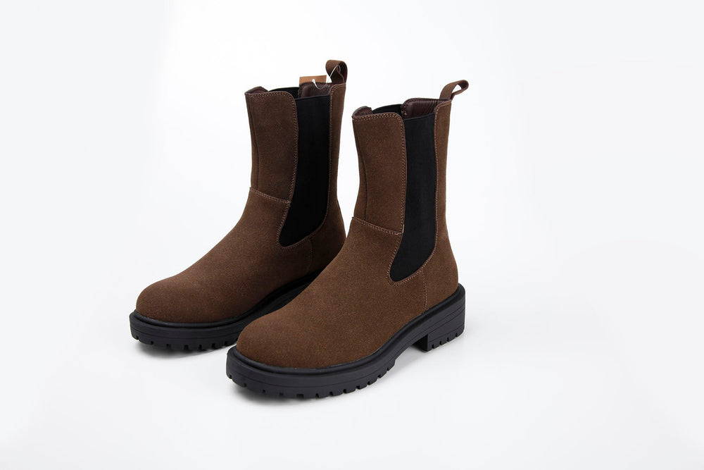 Lucy Choc Chelsea Boots - Goose Island