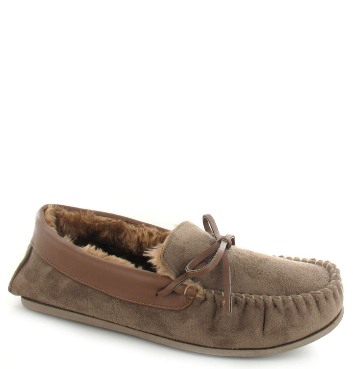 Mocha Clive Moccasin Slippers - Goose Island