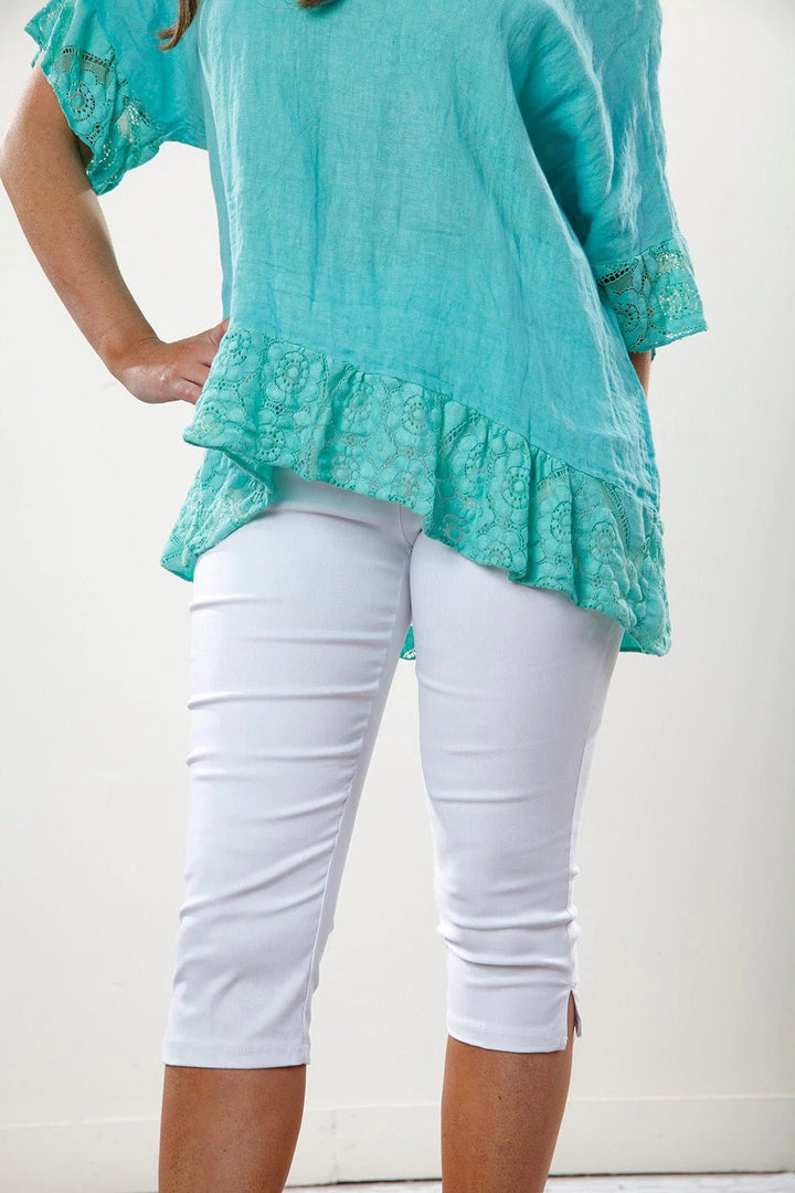 Off-White Capri Pants - Goose Island