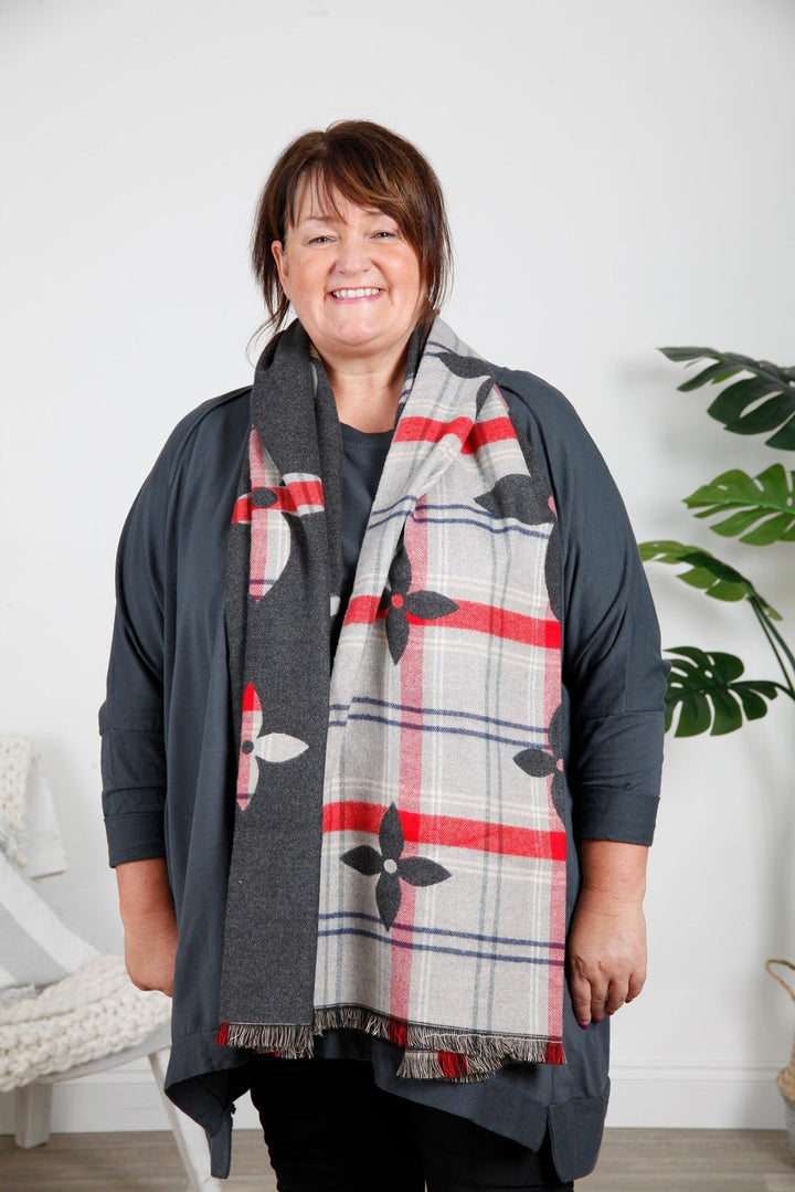Tartan Petal Scarf - Goose Island