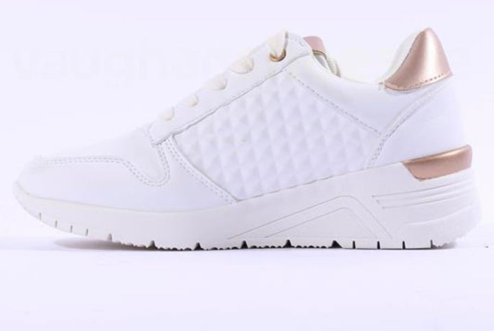 Wedge Side Zip Trainers White - Goose Island